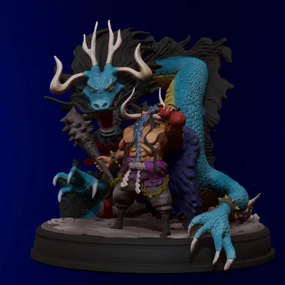 Kaido: Hoàng Đế và Rồng - Mô hình 3D