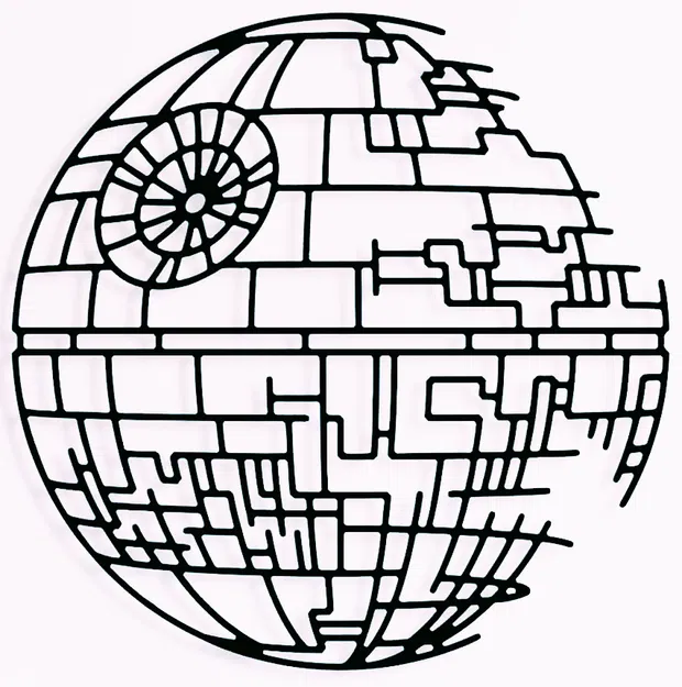 Tranh Treo Tường Ngôi Sao Chết (Death Star Wall Art) - Image 2