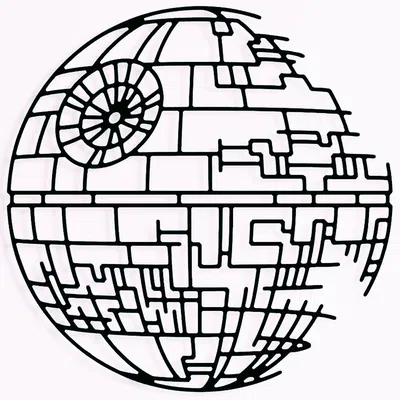 Tranh Treo Tường Ngôi Sao Chết (Death Star Wall Art)
