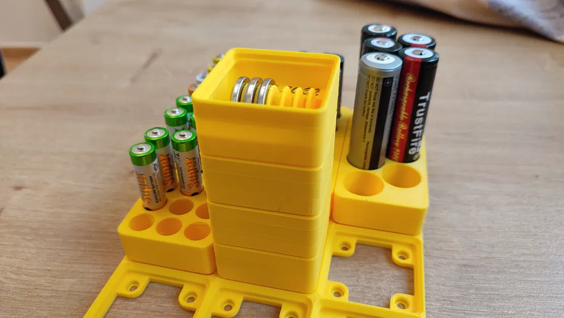 Hộp đựng pin cúc áo cho Gridfinity - Image 2