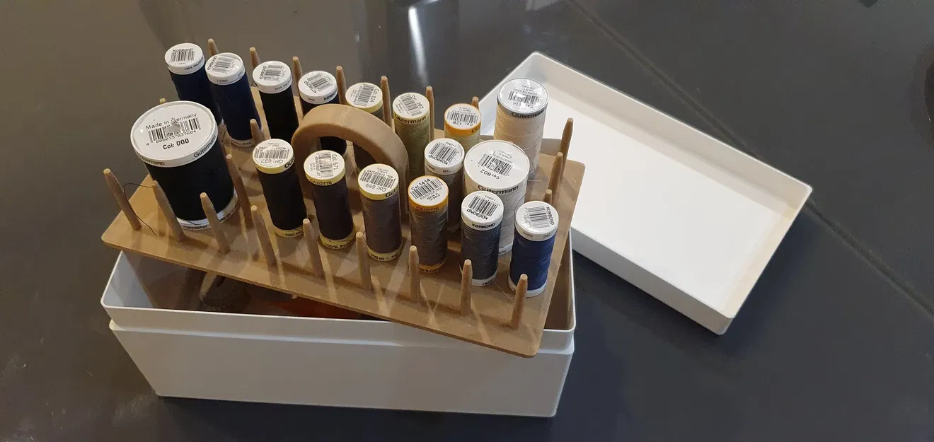 Hộp Đựng Chỉ May Có Ngăn Chứa Dưới - Image 1