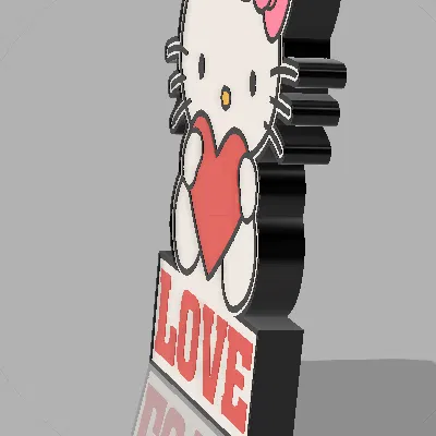 Mô Hình Hello Kitty Yêu Thương