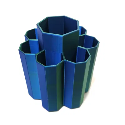 Hộp Đựng Đồ Bàn Làm Việc Hình Bát Giác