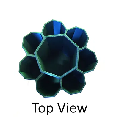 Hộp Đựng Đồ Bàn Làm Việc Hình Bát Giác