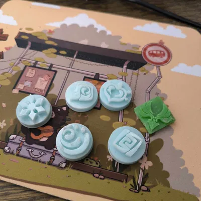 Mẫu Vision Nguyên Tố Genshin Impact