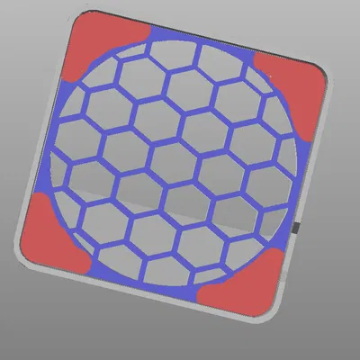 MK4 Hotend Fan Shield v3 có Lưới Tổ Ong