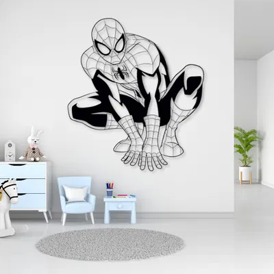 Mô Hình Spiderman Trang Trí Tường Độc Đáo