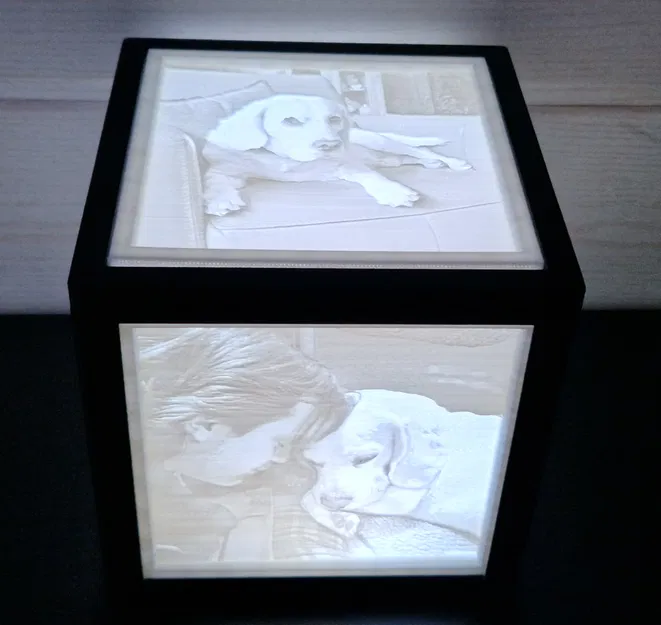 Hộp Đèn Litophane 5 Tấm - 140x140mm - Image 1