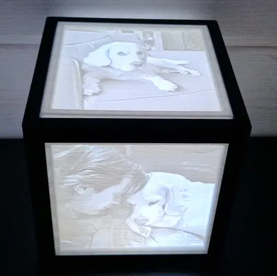 Hộp Đèn Litophane 5 Tấm - 140x140mm