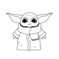 Baby Yoda - Tranh Treo Tường - Thumbnail 2