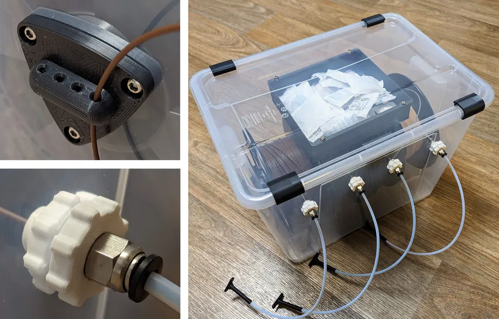 Bộ Hộp Chống Ẩm IKEA SAMLA Có Giá Đỡ Hạt Hút Ẩm Nam Châm - Image 1