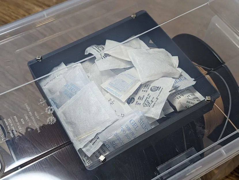 Bộ Hộp Chống Ẩm IKEA SAMLA Có Giá Đỡ Hạt Hút Ẩm Nam Châm - Image 3