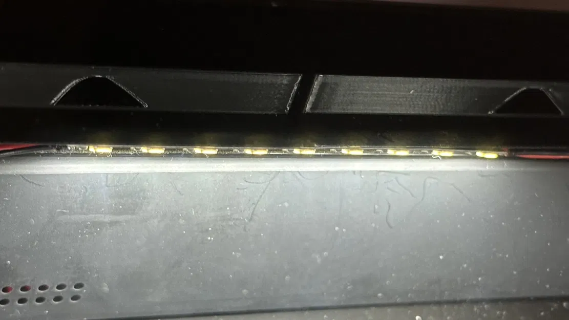 Giá đỡ kính trên Bambu Lab X1C có lỗ thông hơi, nam châm, rãnh LED và bản lề tùy chọn - Image 2