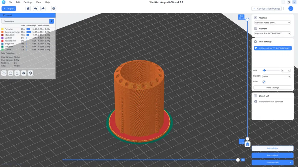 Tấm lót lõi carton đựng filament - Image 2