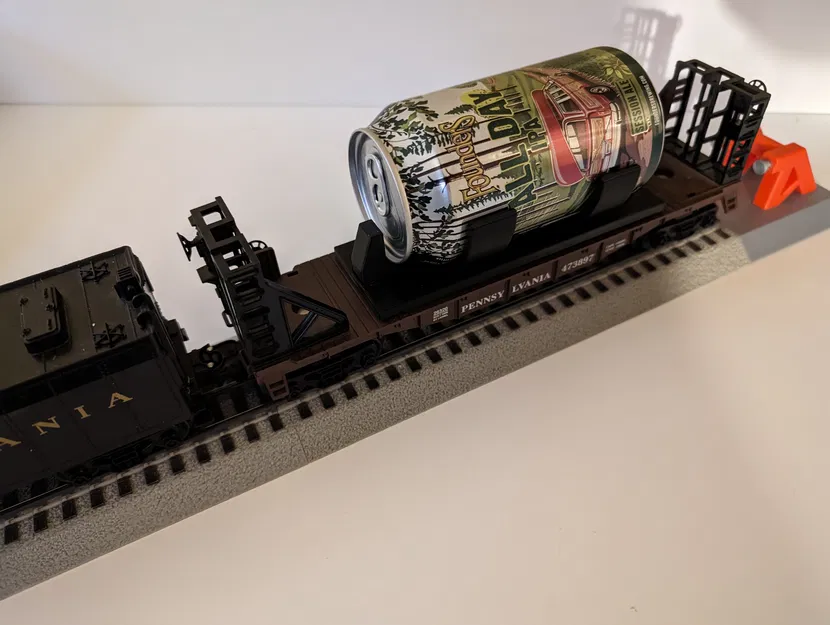 Giá Đỡ Lon Soda/Bia Cho Toa Xe Phẳng Lionel O-Gauge - Image 1