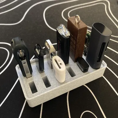 Giá Đỡ USB Gridfinity 12 Thanh