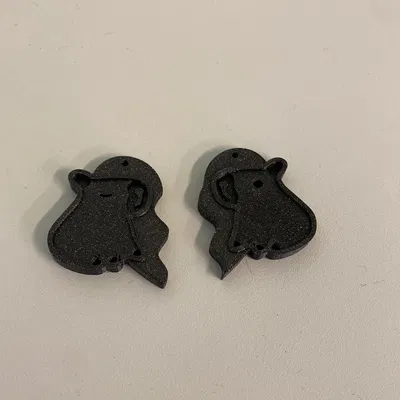 Móc Khóa Capybara Tình Yêu