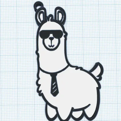 Móc Khóa Llama