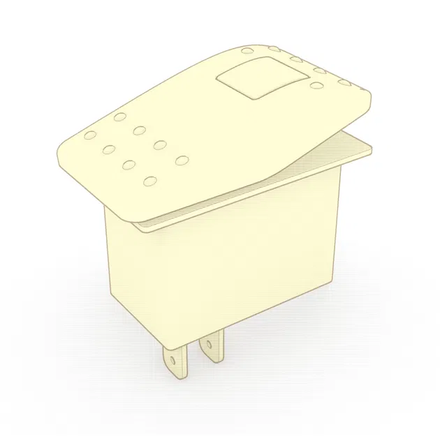 Mockup Cần Gạt "Carling" Kiểu Tiêu Chuẩn - Image 1