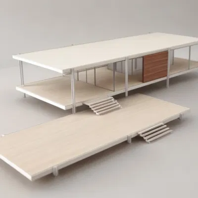 Mô hình Casa Farnsworth - Mies Van der Rohe Tỉ lệ 1:75