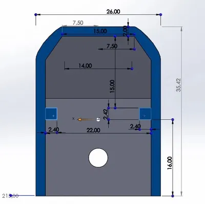 P35 Lower cheek rest - Chặn má dưới cho P35