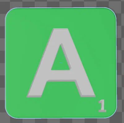 FILE STL CHỮ CÁI SCRABBLE IN 3D - BỘ CHỮ CÁI LỚN TÙY CHỈNH CHO CỜ BẠN