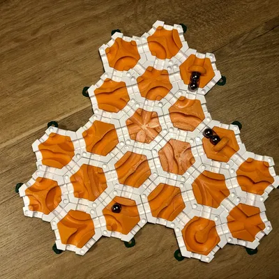 Đường đua bi - 16 loại insert khác nhau (tương thích Gravitrax bằng cách sử dụng ô cơ bản 6 lối ra của tôi)