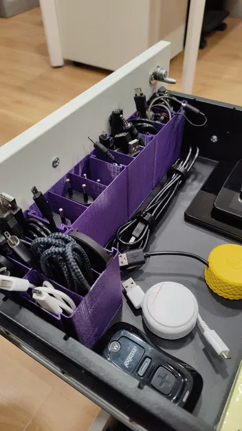 Bộ tổ chức dây cáp đơn giản x3 - Image 2