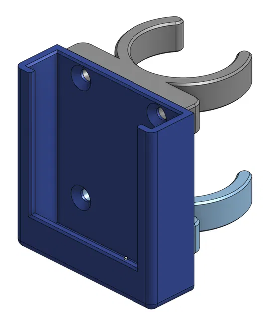 Kệ Giữ Remote Hồng Ngoại Kèm Kẹp Gắn Ống 25mm (OnShape) - Image 2