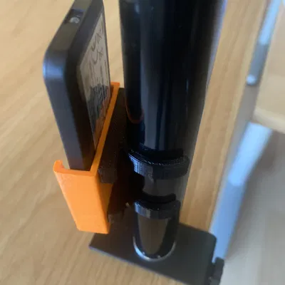 Kệ Giữ Remote Hồng Ngoại Kèm Kẹp Gắn Ống 25mm (OnShape)