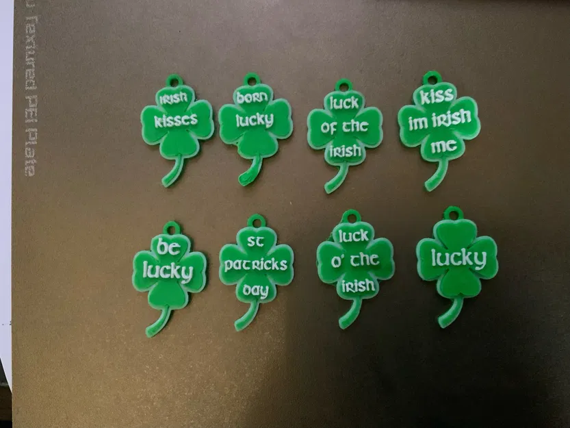 8 Bộ Móc Khóa / Mặt Dây Chuyền May Mắn Ngày Thánh Patrick 2 - Image 2