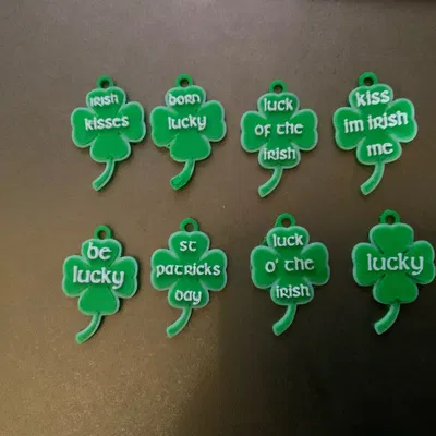 8 Bộ Móc Khóa / Mặt Dây Chuyền May Mắn Ngày Thánh Patrick 2