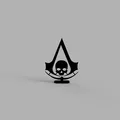 Logo Assassin's Creed Black Flag Kèm Đế - Thumbnail 1