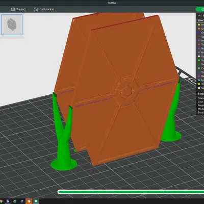FAB365 Tie Fighter Outland (gấp lại) cánh cố định - Sửa đổi