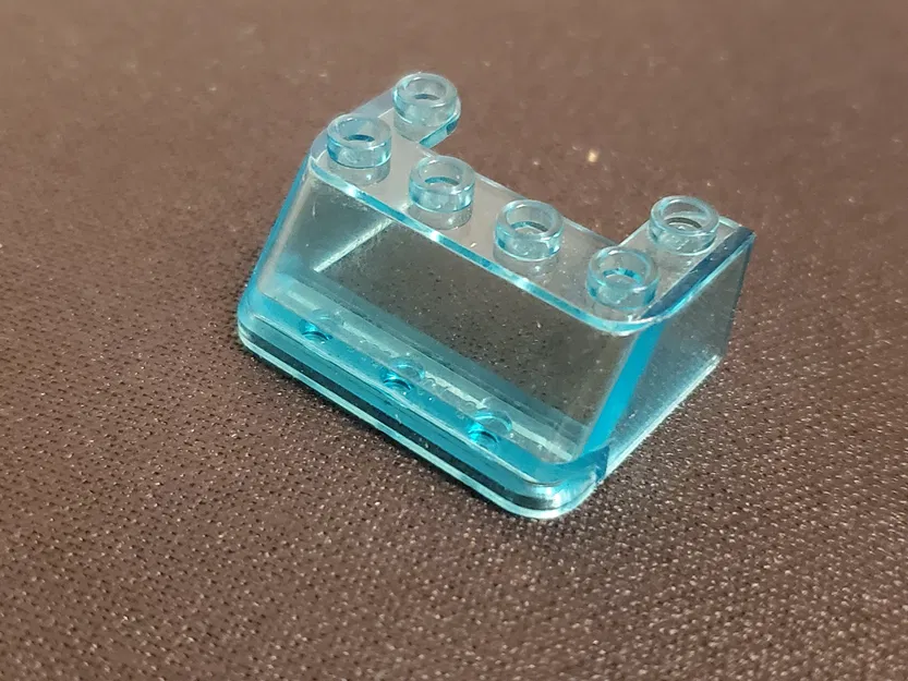 Mô hình kính chắn gió Lego cổ điển 4x3 45 độ - Image 2