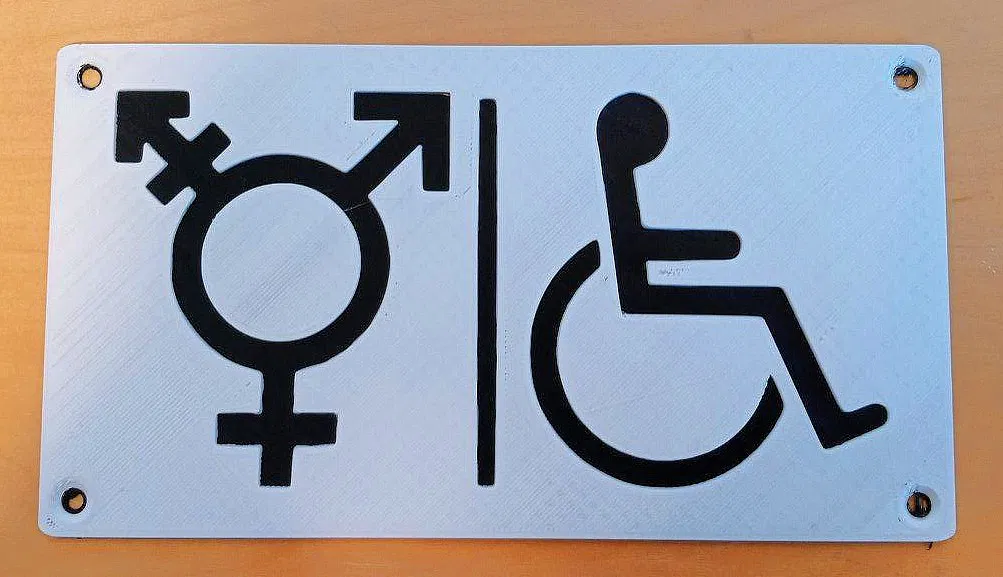 Biển Báo Nhà Vệ Sinh Cho Mọi Giới Tính Và Người Khuyết Tật - Image 1