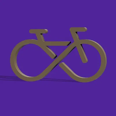 Móc Khóa Xe Đạp Vô Tận (Phiên Bản Mới)