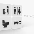 Biển báo nhà vệ sinh / Biểu tượng WC - Thumbnail 1