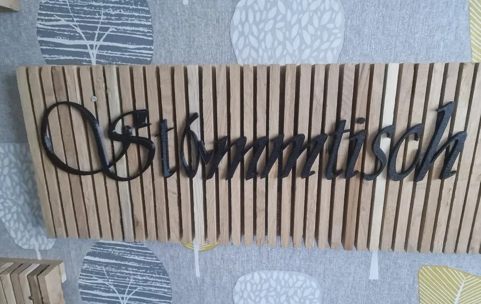 Chữ "Stammtisch" Để Trang Trí Tường - Image 1