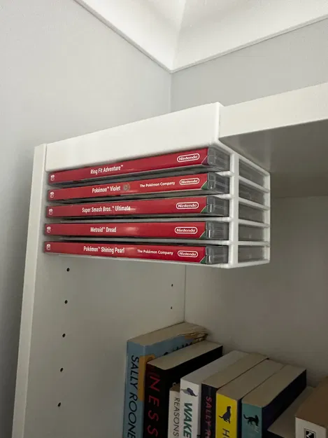 Kệ Lưu Trữ Game Nintendo Switch Cho Tủ Ikea Billy (Kệ 20mm) - Image 1