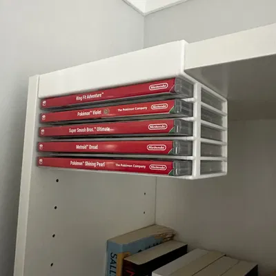 Kệ Lưu Trữ Game Nintendo Switch Cho Tủ Ikea Billy (Kệ 20mm)