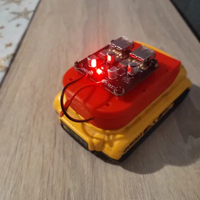 Bộ Chuyển Đổi Pin Dewalt 18V + USB