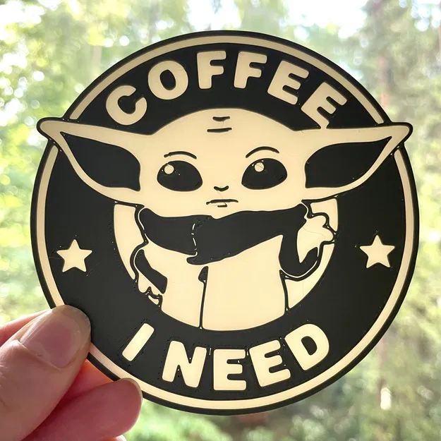 Đế Lót Ly Cà Phê Yoda Con Nhỏ - Image 1