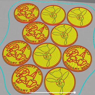 Tiền xu Ngày hội Cộng đồng Cổ điển Pokemon Go #81 - Porygon