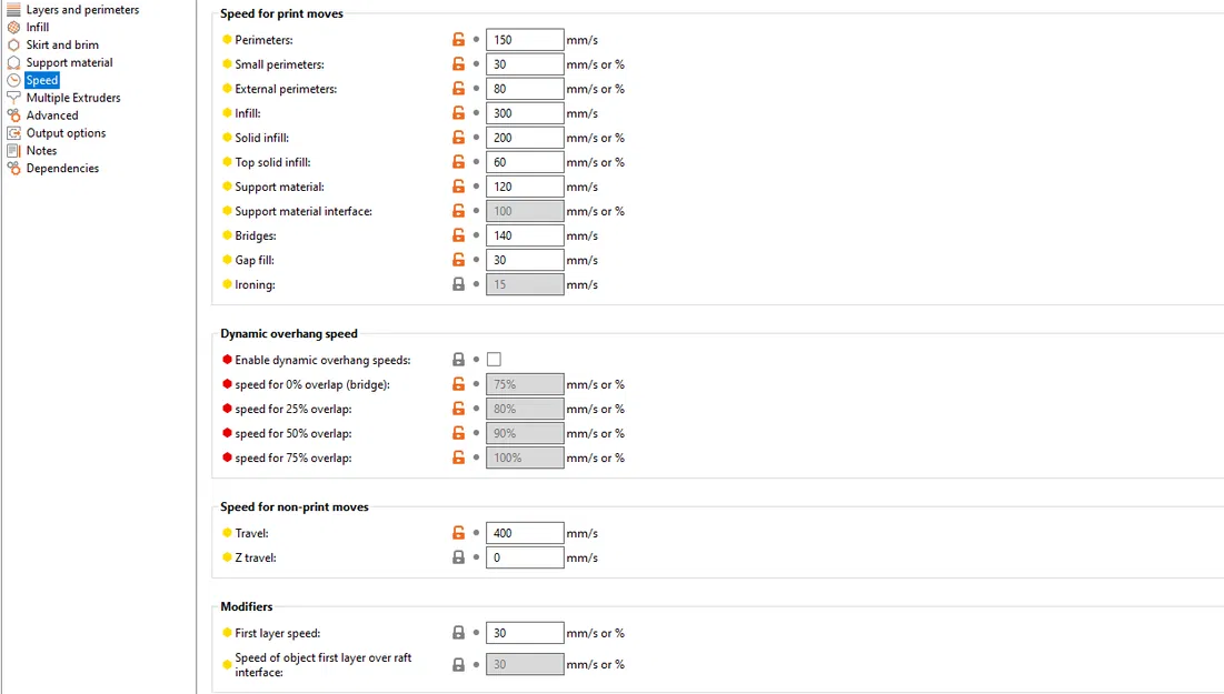 Hồ sơ in PLA SV06+ của Manta Mech (PrusaSlicer) - Image 1