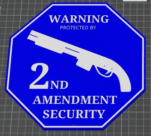 Biển An Ninh Tu Chính Án Số 2 Phiên Bản Súng Lục - Image 1