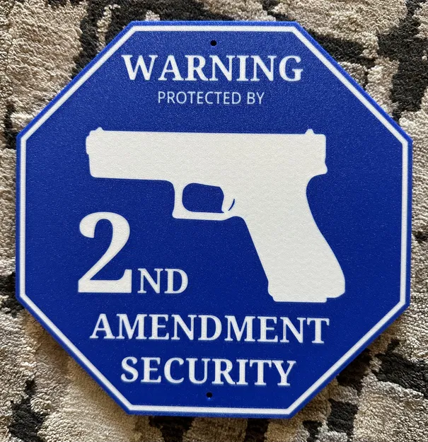 Biển Báo An Ninh Tu Chính Án Thứ Hai - Image 1