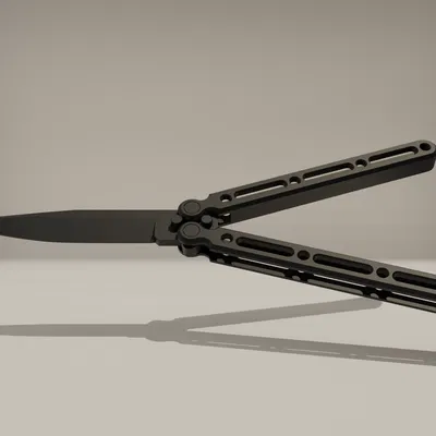 Dao Bướm (Butterfly Knife) - Dễ Lắp Ráp Bằng Blender