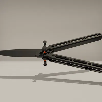 Dao Bướm (Butterfly Knife) - Dễ Lắp Ráp Bằng Blender