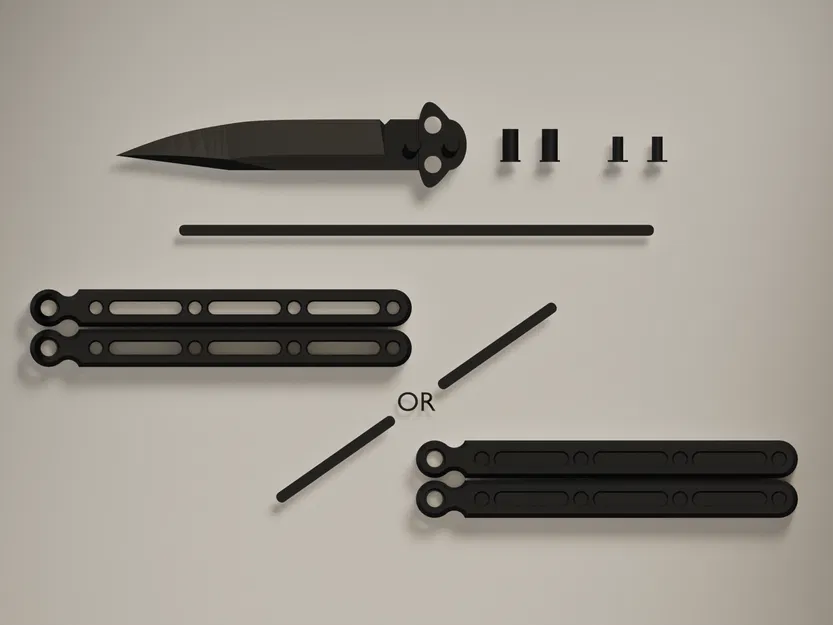 Dao Bướm (Butterfly Knife) - Dễ Lắp Ráp Bằng Blender - Image 3